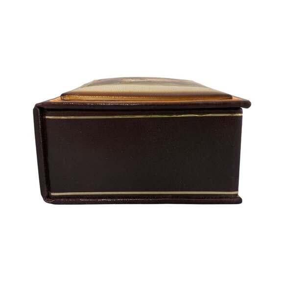 Indian Persian Woman Hand Painted Jewelry Trinket Stash Box With Mirror. - Picture 5 of 8